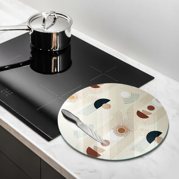 Kuchynská doska zo skla Boho geometrické tvary