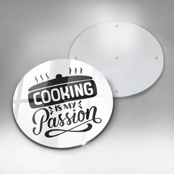Kuchynská doska zo skla Cooking is my passion