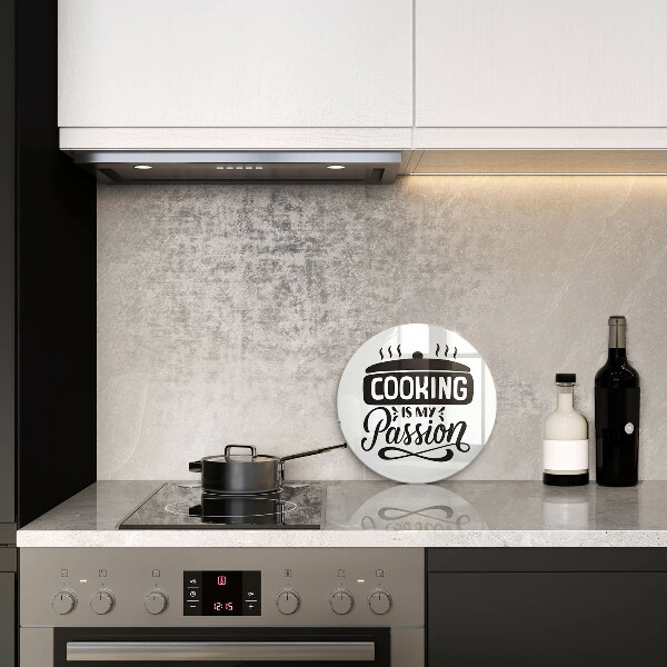 Kuchynská doska zo skla Cooking is my passion