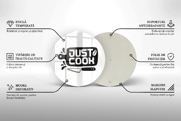 Kuchynská doska zo skla Just cook