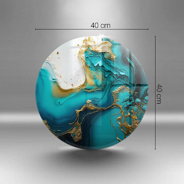 Kuchynská doska zo skla Tyrkysová abstrakcia