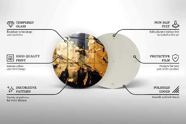 Kuchynská doska zo skla Elegantná textúra laku