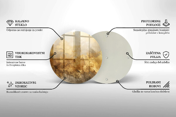 Kuchynská doska zo skla Bohatá textúra