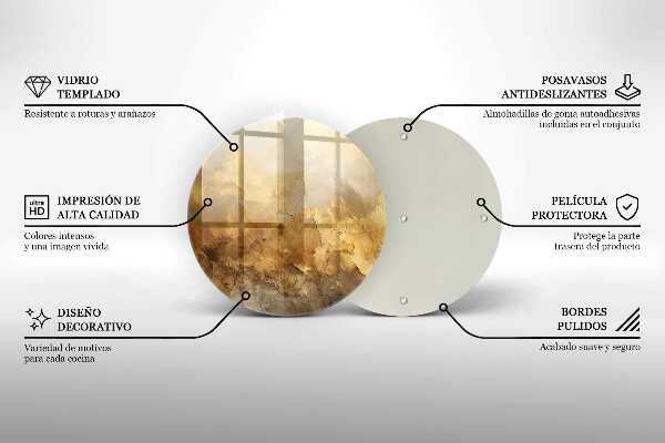 Kuchynská doska zo skla Bohatá textúra