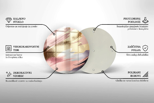 Kuchynská doska zo skla Pastelové škvrny