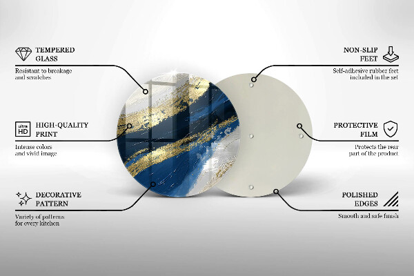 Kuchynská doska zo skla Textúra so zlatom