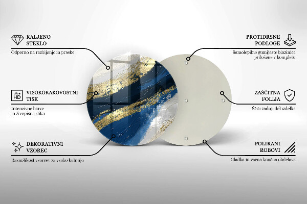 Kuchynská doska zo skla Textúra so zlatom