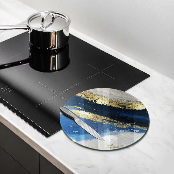 Kuchynská doska zo skla Textúra so zlatom