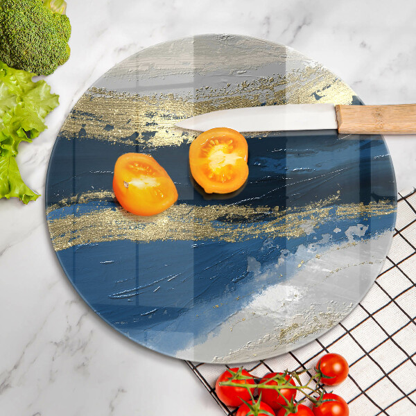 Kuchynská doska zo skla Textúra so zlatom