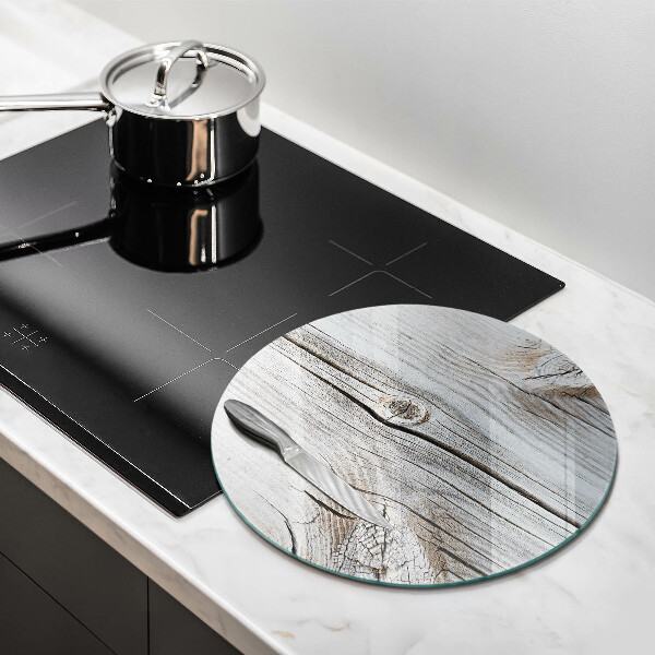 Kuchynská doska zo skla Svetlá štruktúra dreva