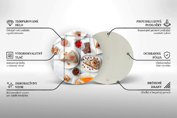 Kuchynská doska zo skla Sladkosť koláča