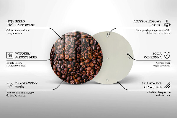 Kuchynská doska zo skla Kávové zrná