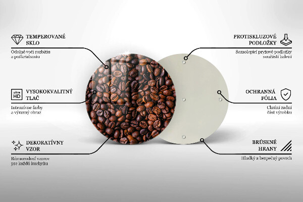 Kuchynská doska zo skla Kávové zrná