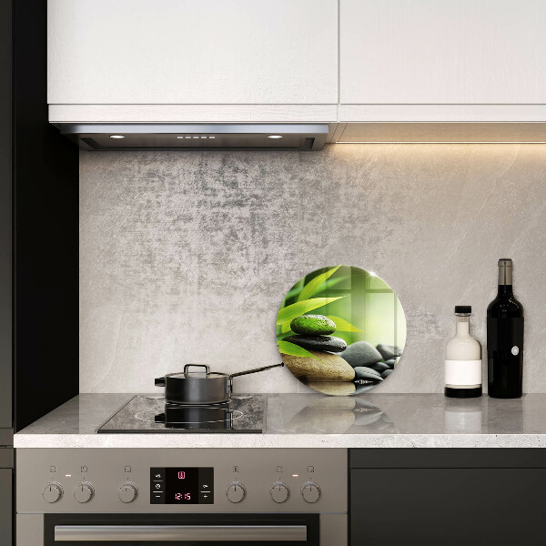 Kuchynská doska zo skla Zen bambusové kamene