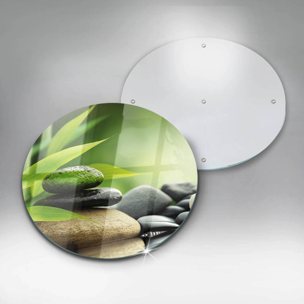 Kuchynská doska zo skla Zen bambusové kamene