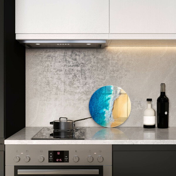 Kuchynská doska zo skla Pláž a more