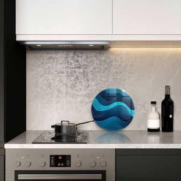 Kuchynská doska zo skla Abstraktné vlny