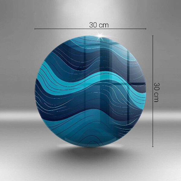 Kuchynská doska zo skla Abstraktné vlny