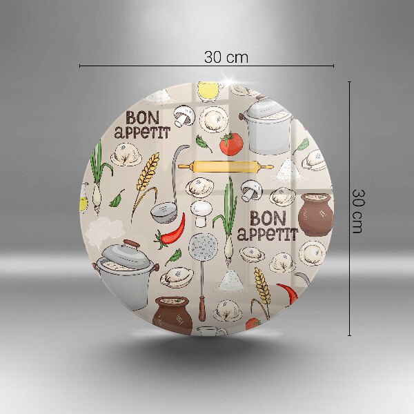 Kuchynská doska zo skla Kuchyňa ilustrácie