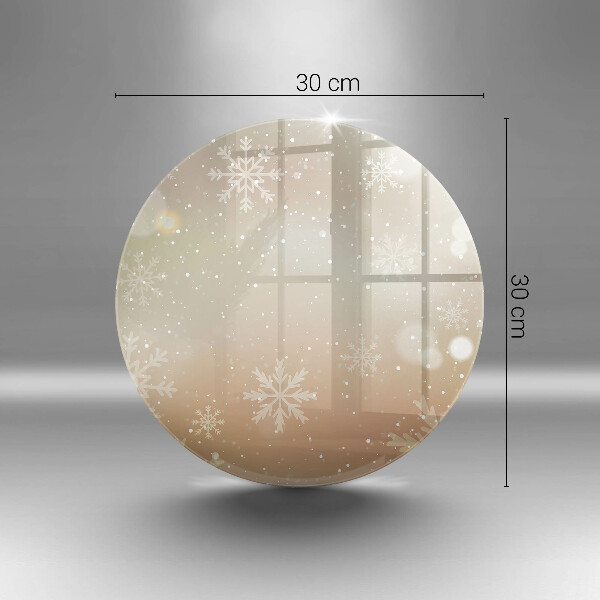 Kuchynská doska zo skla Snehové vločky