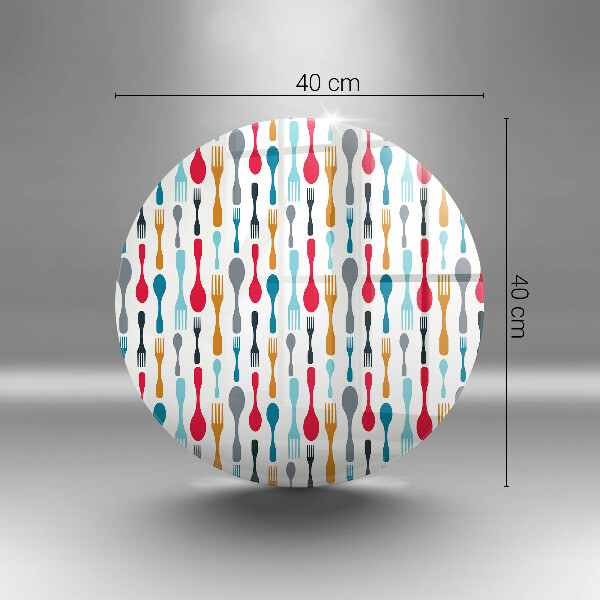 Kuchynská doska zo skla Ilustrácia lyžice