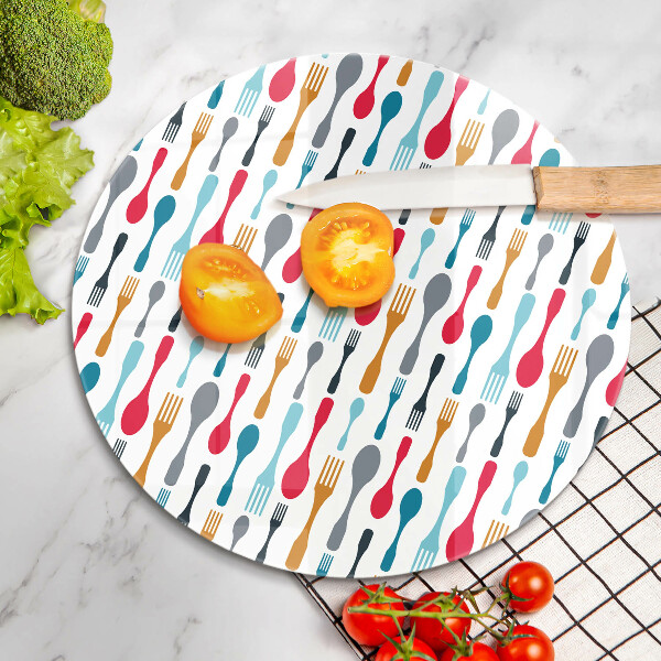 Kuchynská doska zo skla Ilustrácia lyžice