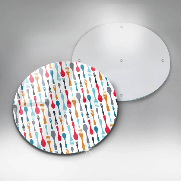 Kuchynská doska zo skla Ilustrácia lyžice