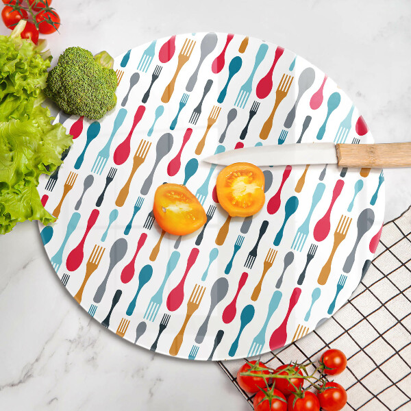 Kuchynská doska zo skla Ilustrácia lyžice