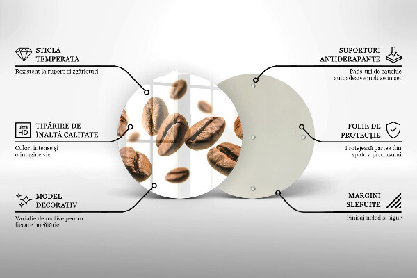 Kuchynská doska zo skla Kávové zrná
