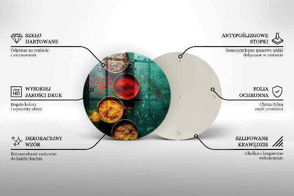 Kuchynská doska zo skla Orientálne korenie
