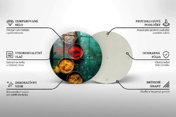 Kuchynská doska zo skla Orientálne korenie