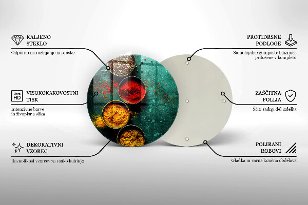 Kuchynská doska zo skla Orientálne korenie