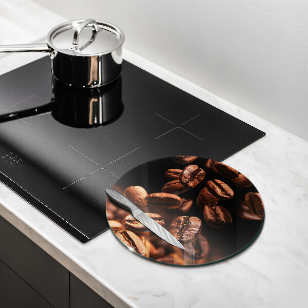 Kuchynská doska zo skla Hnedé kávové zrná