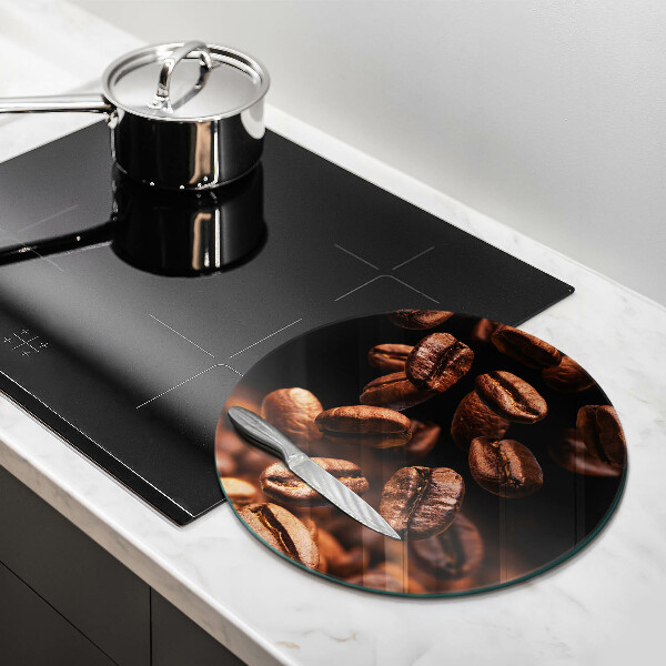 Kuchynská doska zo skla Hnedé kávové zrná