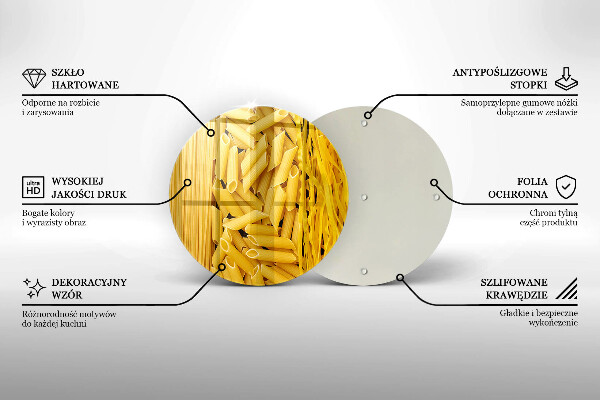 Kuchynská doska zo skla Cestoviny