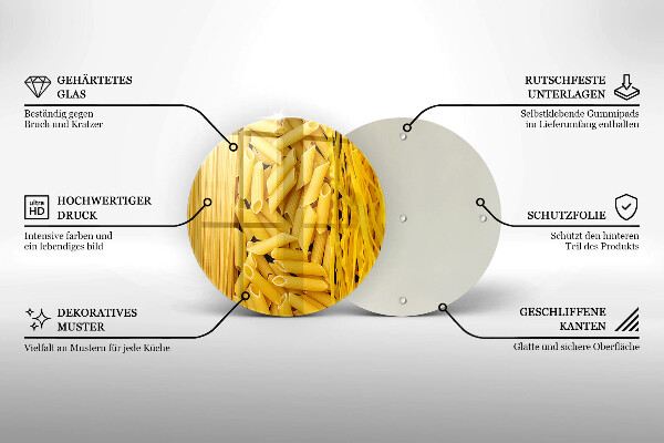 Kuchynská doska zo skla Cestoviny