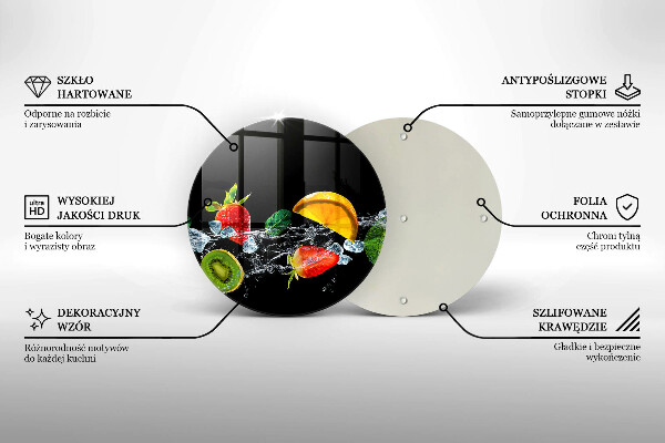 Kuchynská doska zo skla Ovocie vo vode