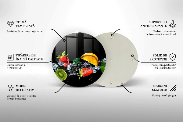 Kuchynská doska zo skla Ovocie vo vode