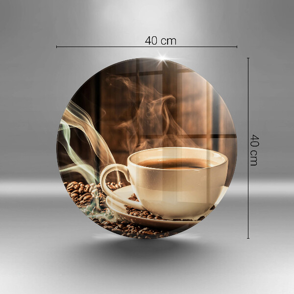 Kuchynská doska zo skla Šálka a kávové zrná