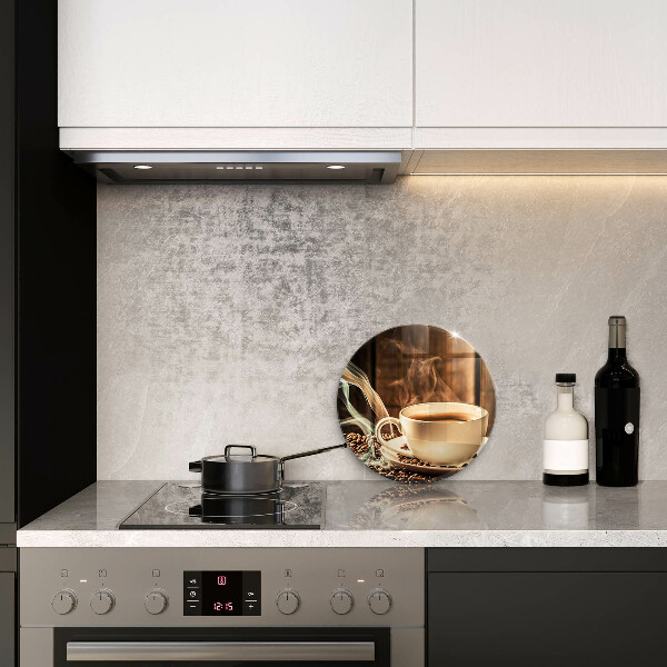 Kuchynská doska zo skla Šálka a kávové zrná