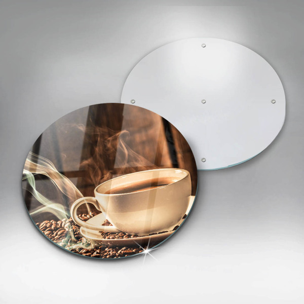 Kuchynská doska zo skla Šálka a kávové zrná