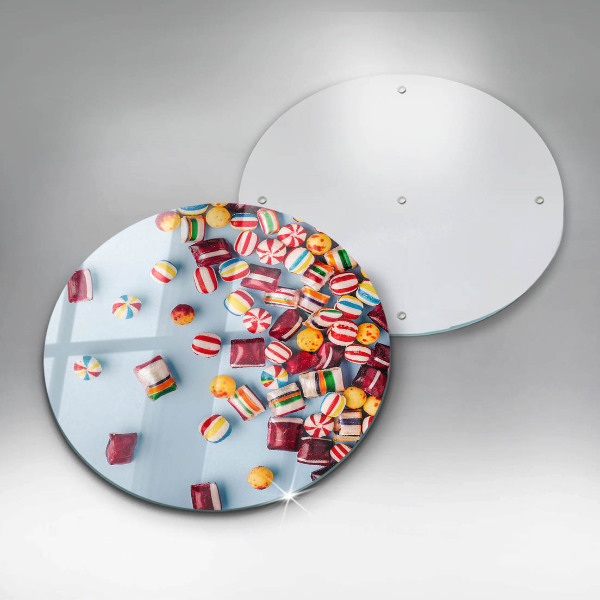 Kuchynská doska zo skla Farebné cukríky