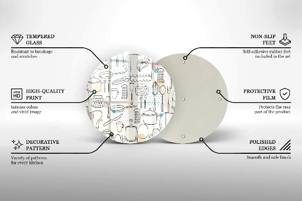 Kuchynská doska zo skla Kuchynské doplnky