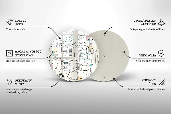 Kuchynská doska zo skla Kuchynské doplnky