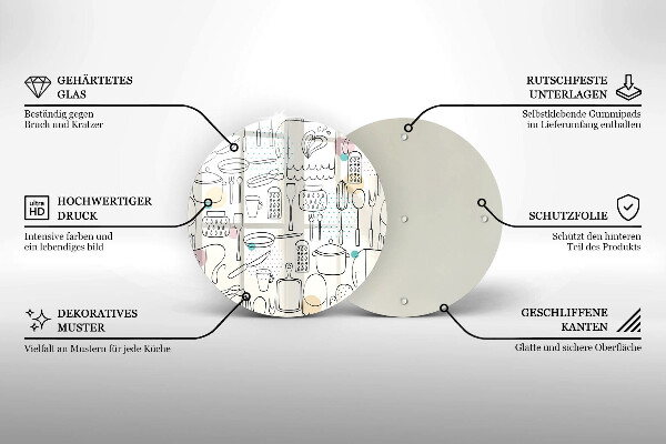 Kuchynská doska zo skla Kuchynské doplnky