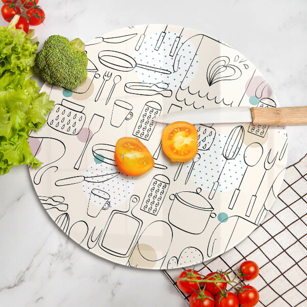 Kuchynská doska zo skla Kuchynské doplnky