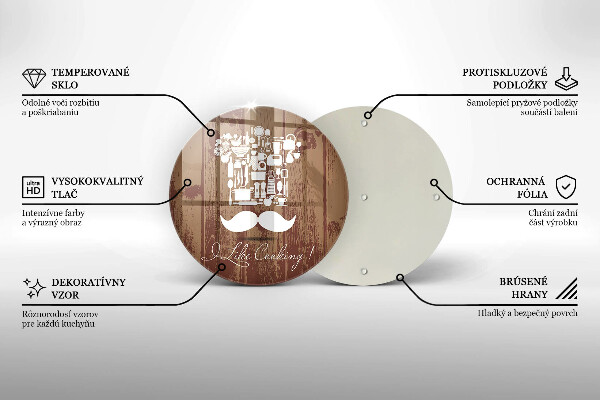 Kuchynská doska zo skla I like cooking