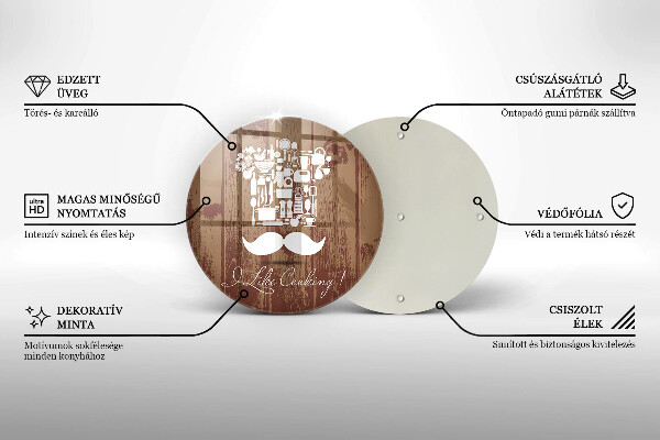 Kuchynská doska zo skla I like cooking