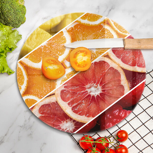 Kuchynská doska zo skla Farebné ovocie