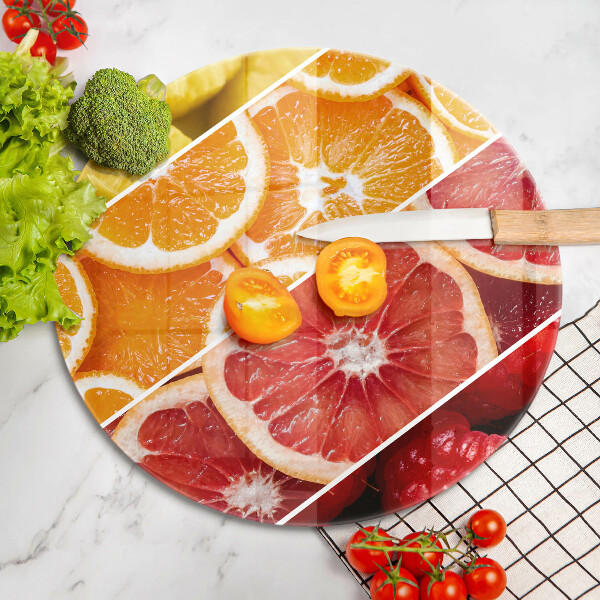 Kuchynská doska zo skla Farebné ovocie